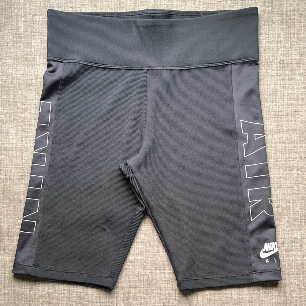 Nike Air Black Long Running Cycling Athletic Shorts Large